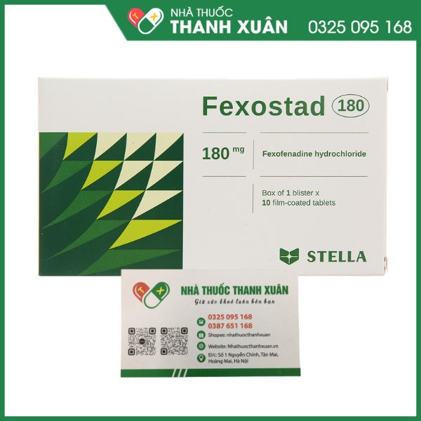 Fexostad 180 giảm triệu chứng viêm mũi dị ứng